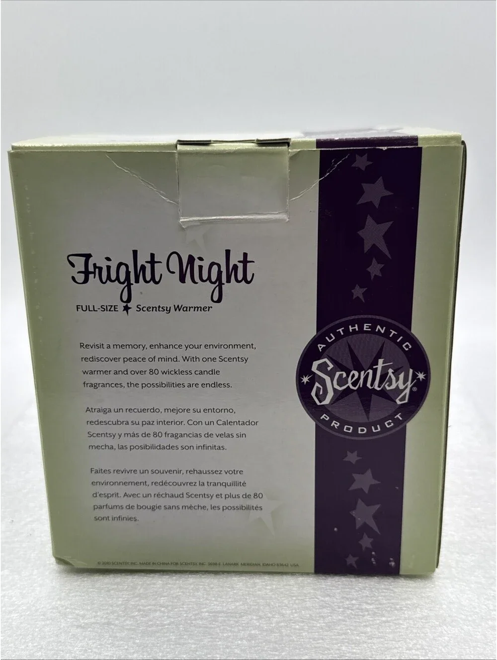 RETIRED Fright Night Scentsy Warmer 2010 Black Spooky Tree Unused Halloween Bats